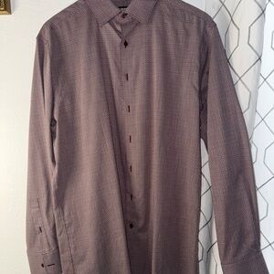 Murano Men's Dress Shirt - Burgundy